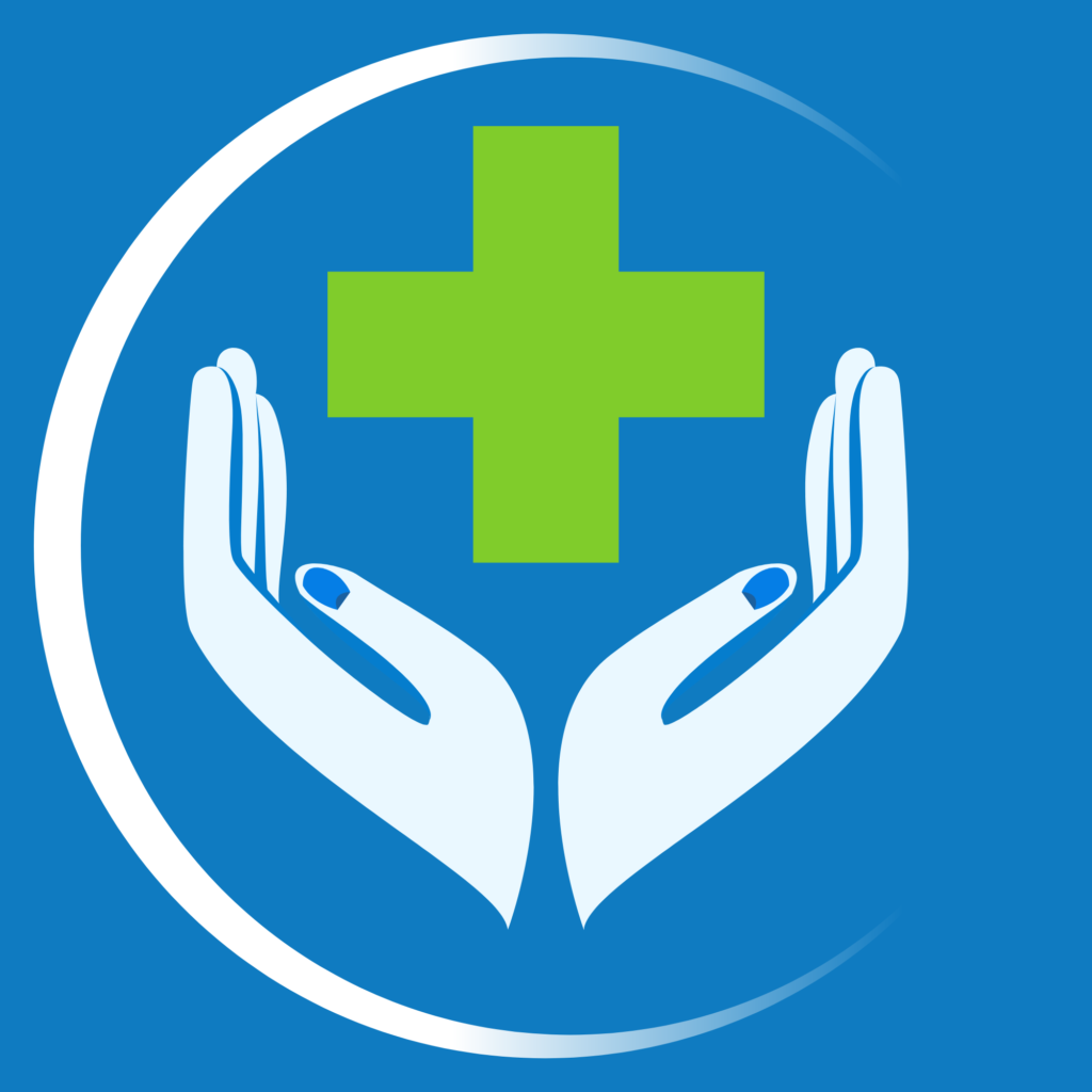 blue green white simple modern medical logo (1)