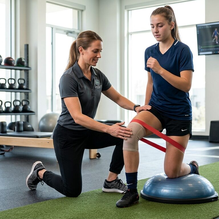 therapist assisting soccer playe… 202606060756